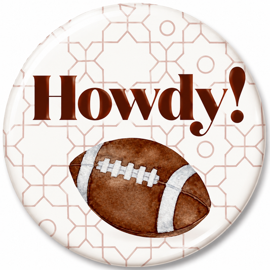 Howdy! Football Button